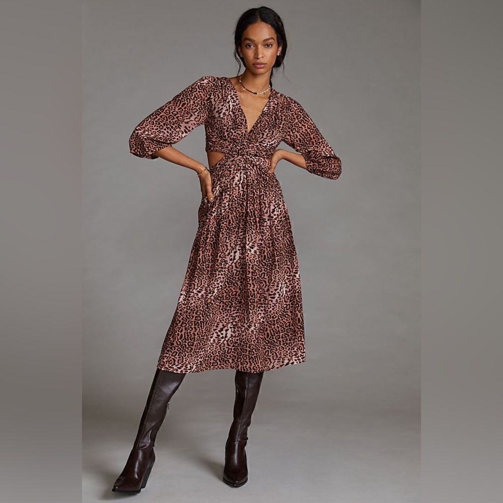 Anthropologie Floral Cut-Out Midi Dress
Ranna Gill